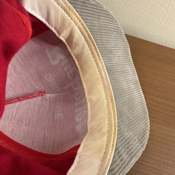 Vintage Ohio State Buckeyes Script Corduroy Snapback Hat Cap 90s AJD University - Picture 14 of 15